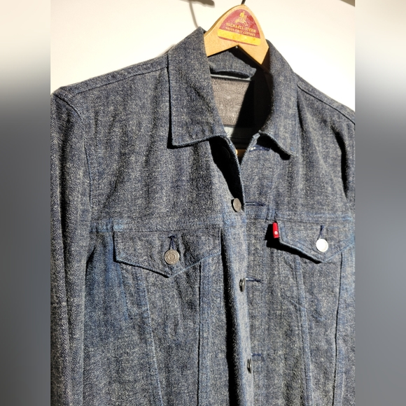 Levi's slim denim trucker jacket dark blue - Picture 3 of 7